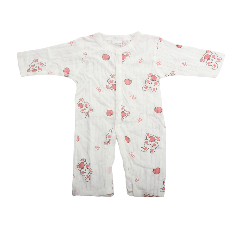 sunmoday Children's and baby clothing jumpsuit thin, newborn baby pure cotton pajamas