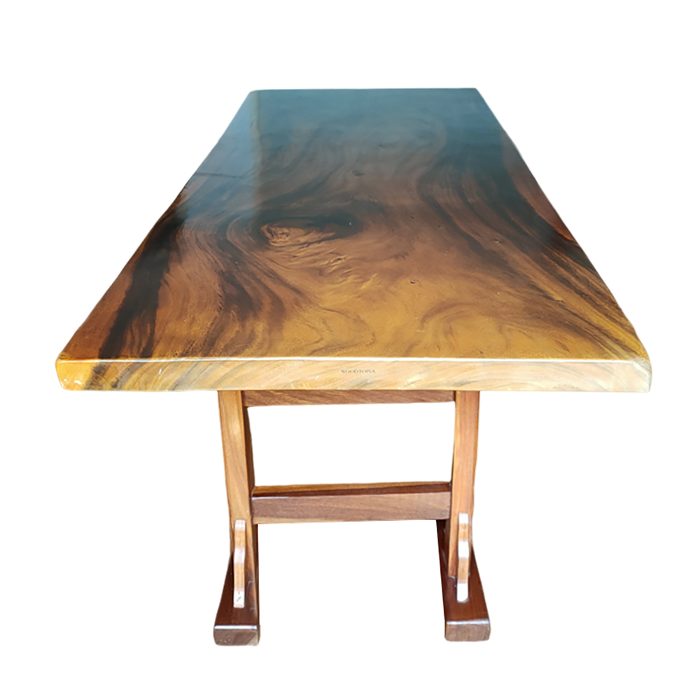 WOODTOPIA Solid Wood Table,Computer Table,Garden Lounge Table, Slab Table,Dining Table,for Living Room Bedroom and Study