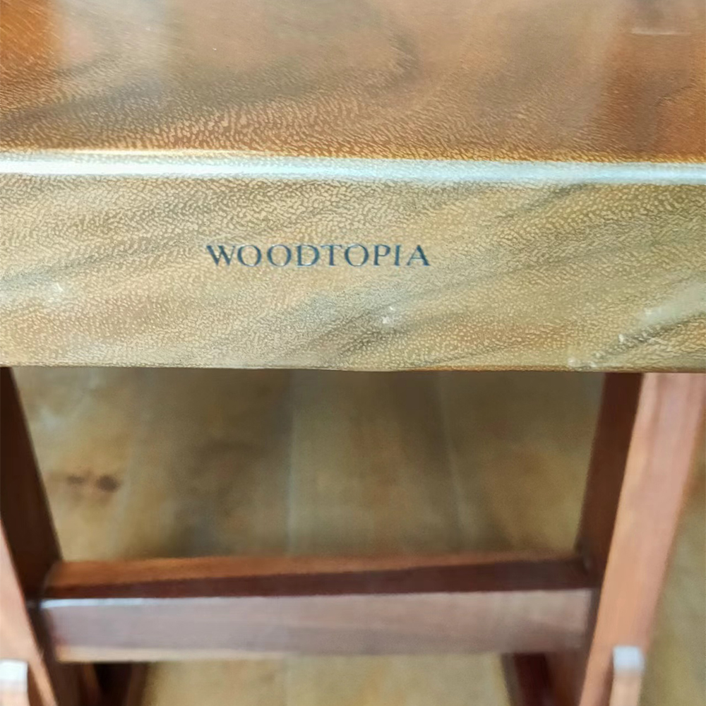 WOODTOPIA Solid Wood Table,Computer Table,Garden Lounge Table, Slab Table,Dining Table,for Living Room Bedroom and Study