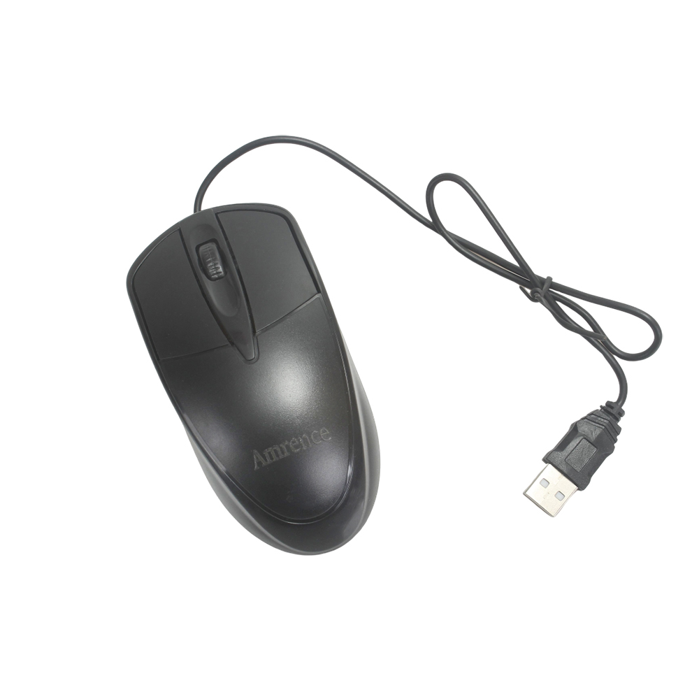 Amrence Computer Mouse Black Wired Mouse Desktop Laptop Office Specific Mouse