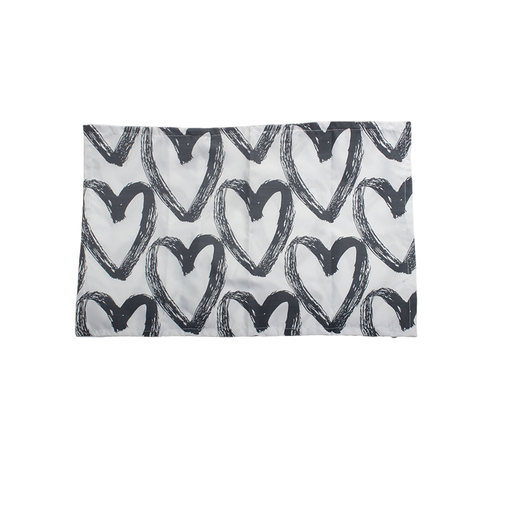 Pillowcase, heart-shaped pattern, washed cotton, household dormitory bedding