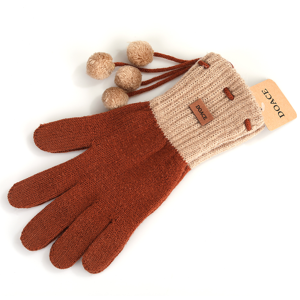 DOACE Lady Knitted gloves Cute Winter Gloves