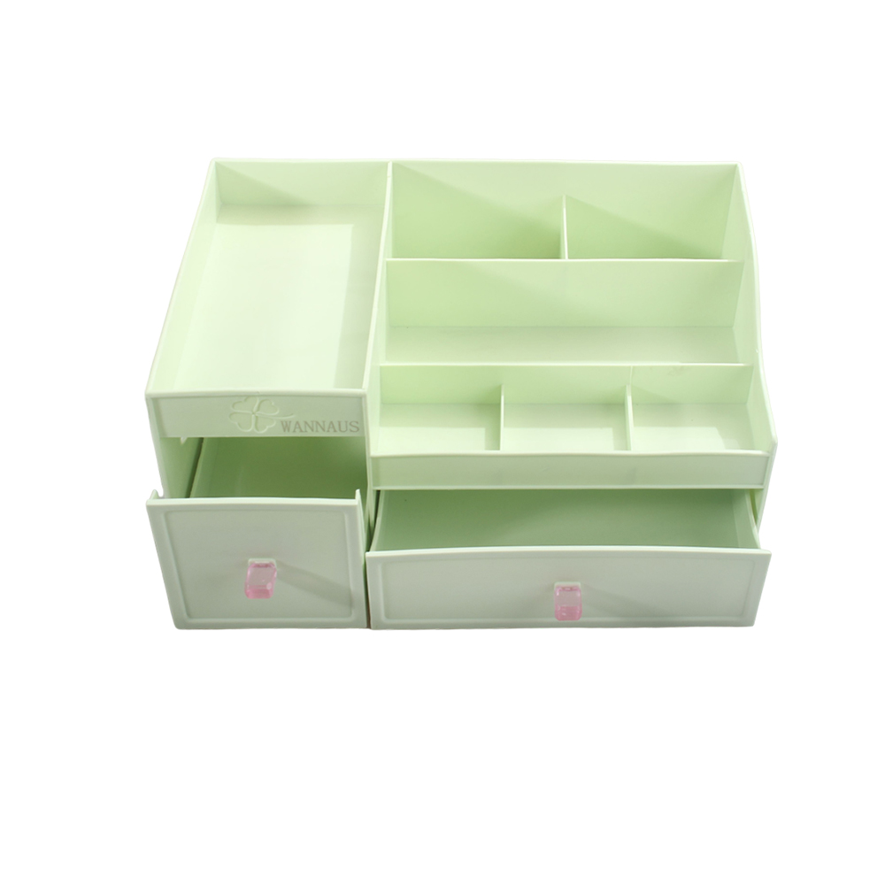 WANNAUS Vanity Cases,Desktop Makeup Box Storage Box Drawer Style Skincare Shelf Makeup Tool Box