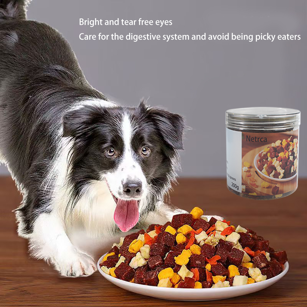 Netrca Pet Food,Dog Food,Egg Yolk,Beef Meatballs,Vegetables,Fattening, Nutritious Dog Food