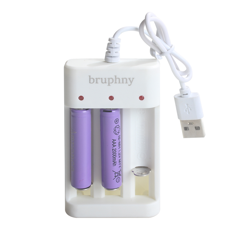 bruphny USB Battery charger 5V7V universal charger with charging indicator light for fast charging