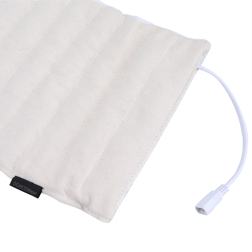 DOACEWear Electric Heating Pad Crude Salt Soothing body (white, excluding case)