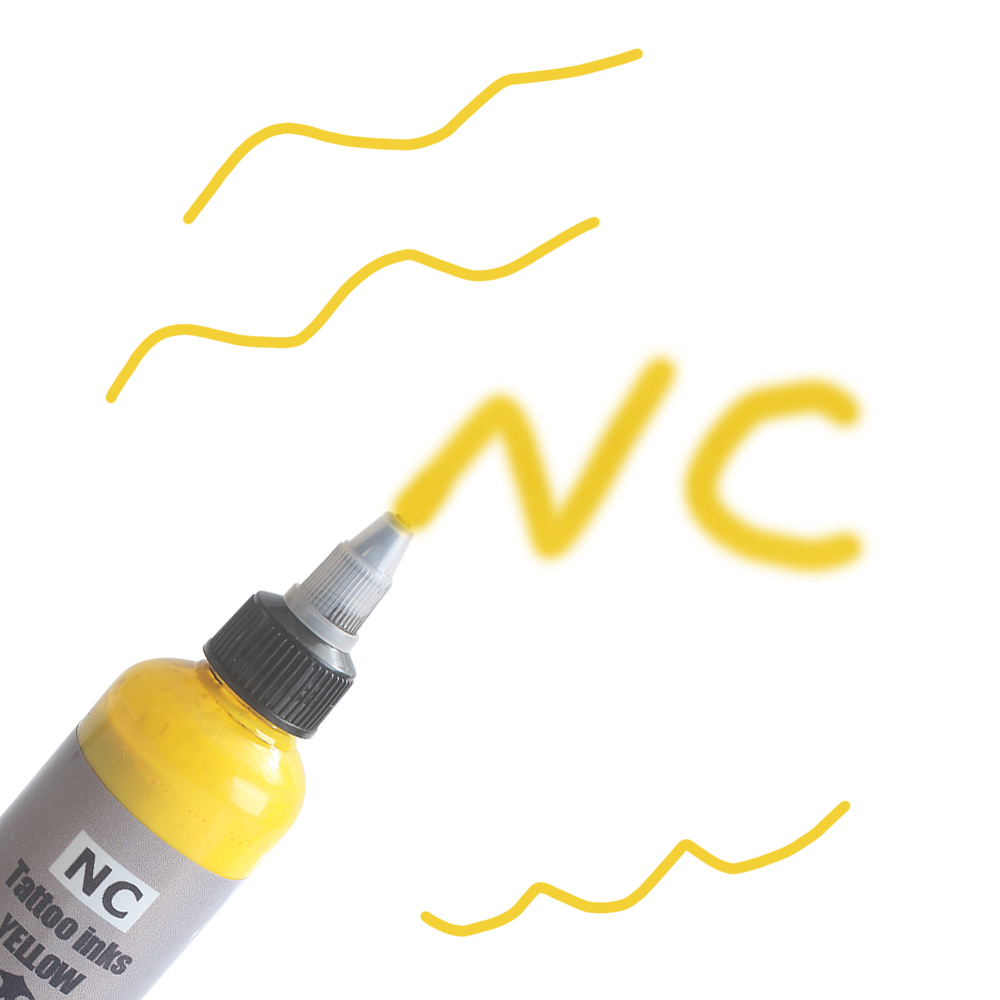 NC Tattoo Ink 150ml Yellow Pigment Special Tattoo Easy to Color and Non Fading Ink