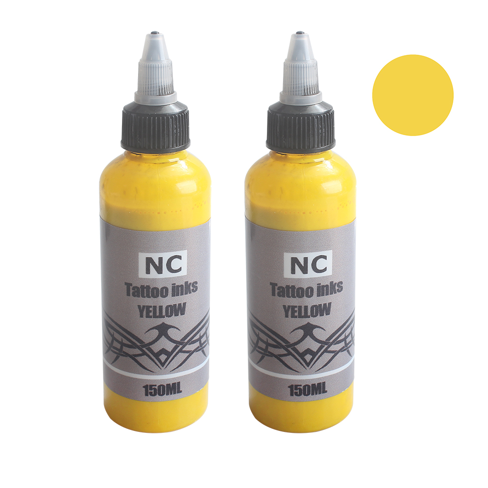 NC Tattoo Ink 150ml Yellow Pigment Special Tattoo Easy to Color and Non Fading Ink