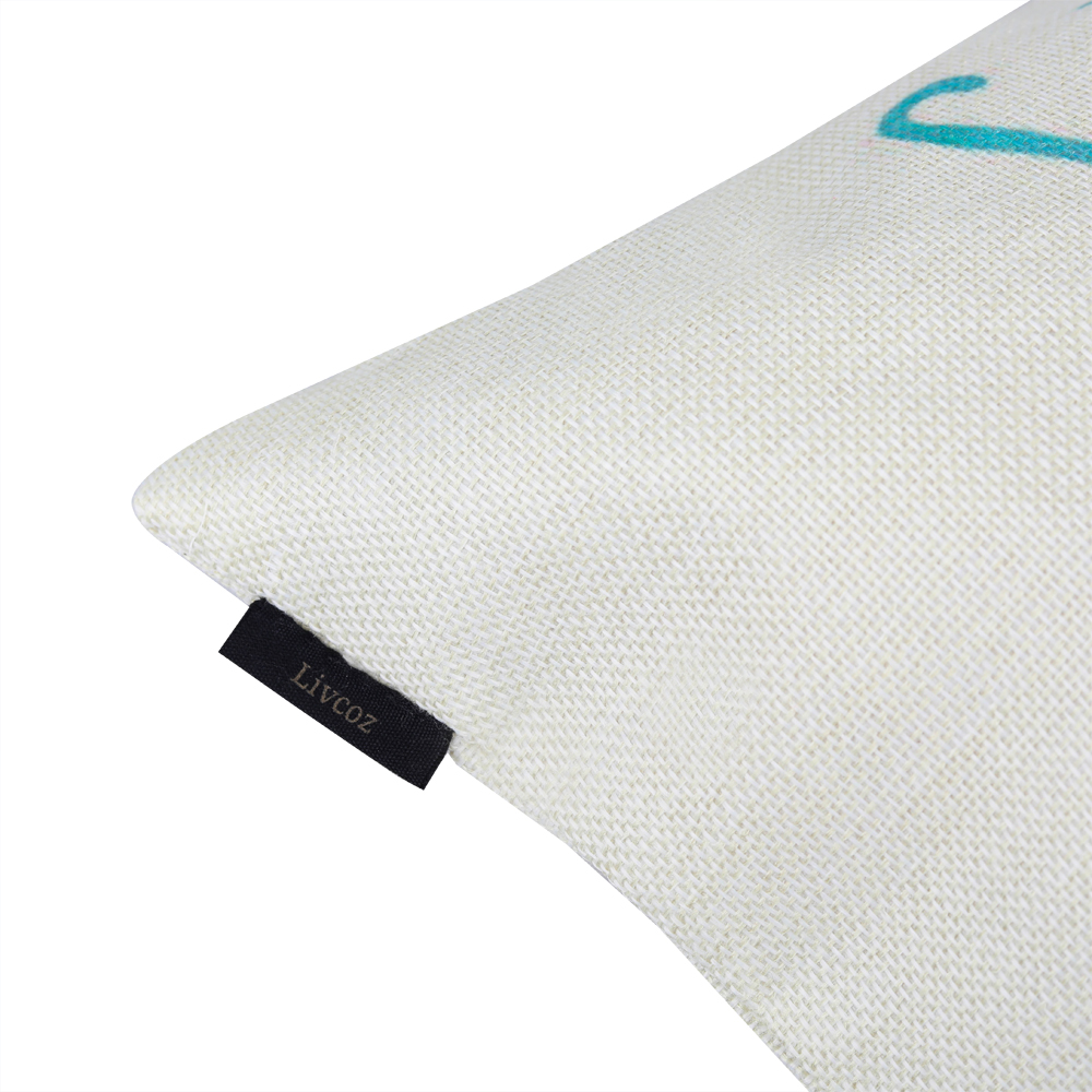 Livcoz Pillow shams 18"x18" Set of 2, Linen Decorative Square pillow shams.