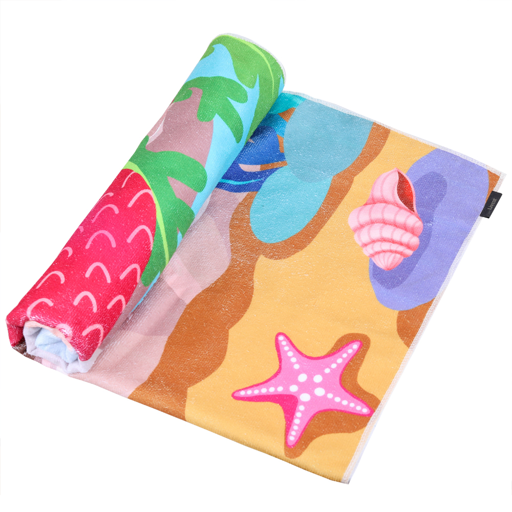 Livcoz Bath Towels, Mermaid Microfiber Bath Towel for Girls - Extra-Large, 100% Cotton, 30 inch x 60 inch.