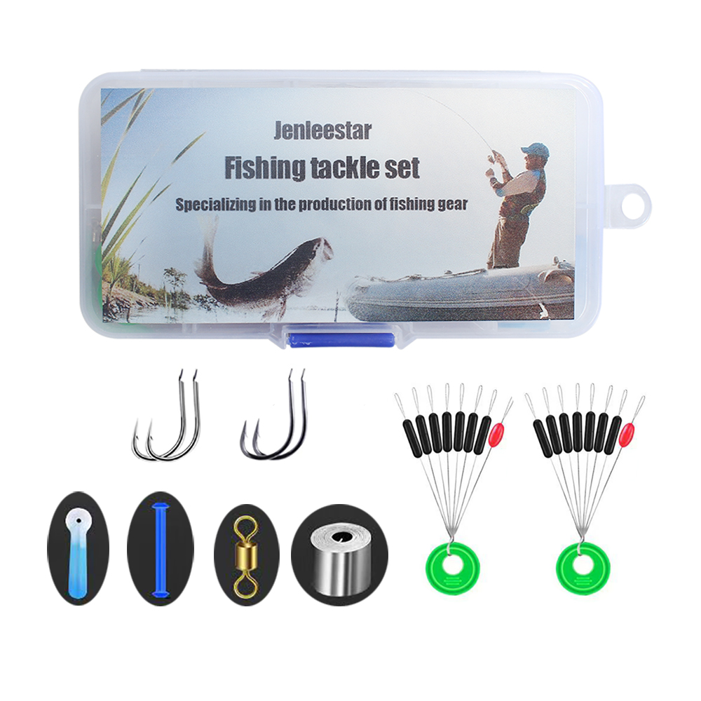 Jenleestar Fishing Gear and Hook Set,Fishing Line and Float,Space Bean Set,Fishing accessories