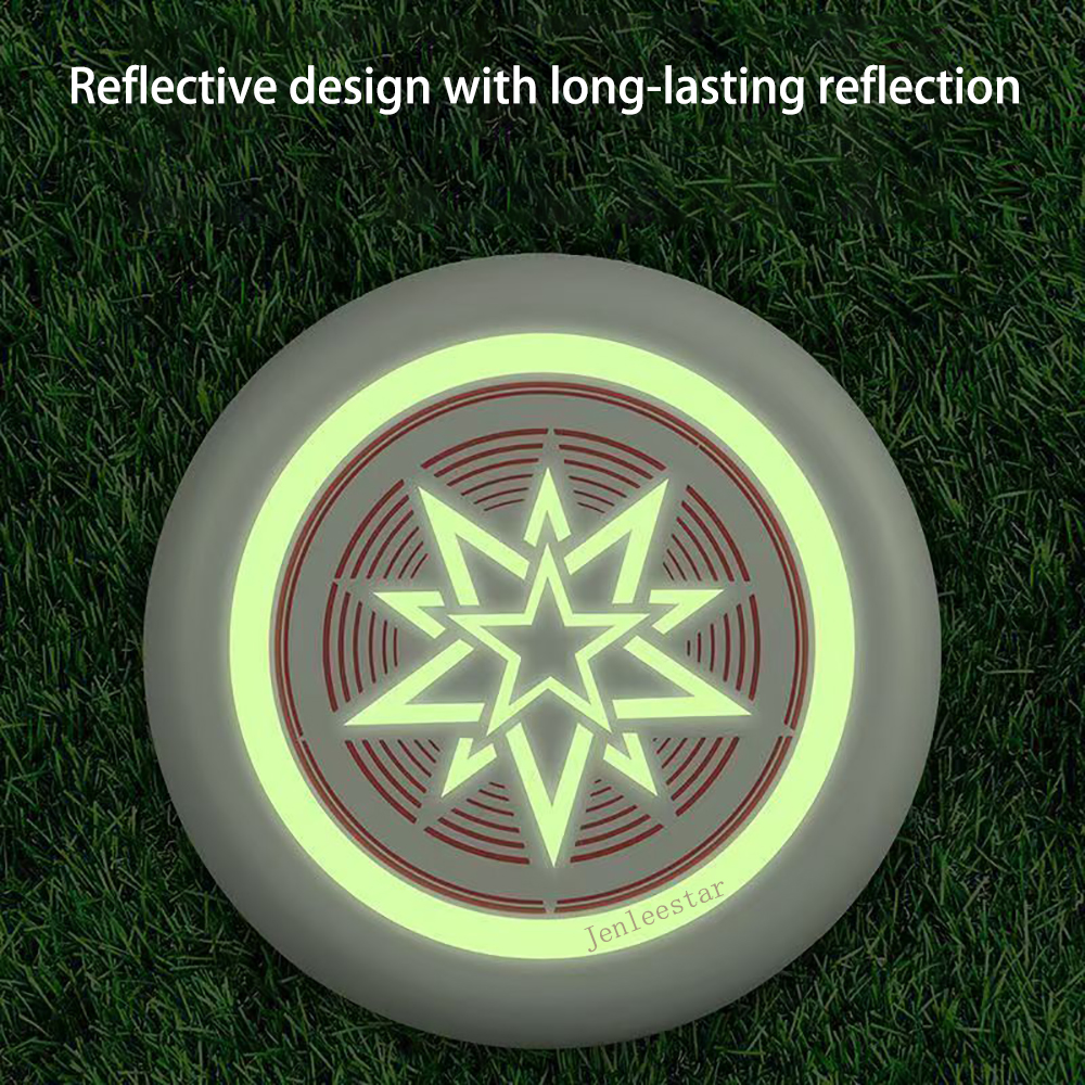 Jenleestar Throwing Disc Toy,9" Luminous Frisbee Outdoor Leisure Sports Toy Children's Frisbee