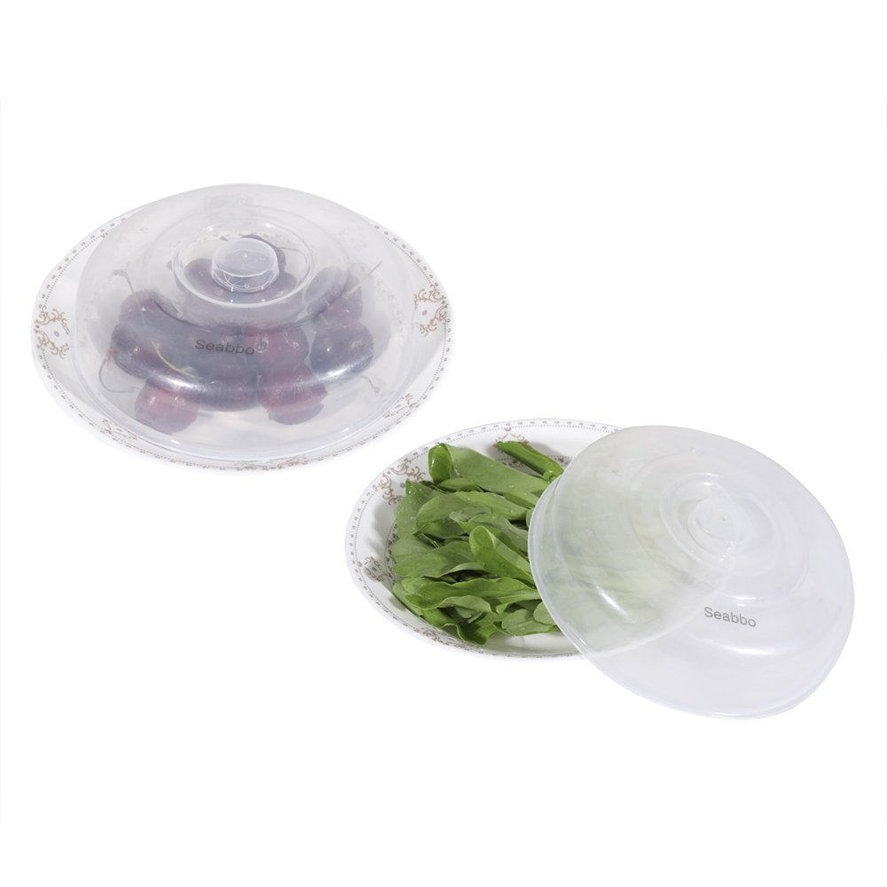 Seabbo Plastic lids,Dustproof Plastic Food Grade Materials Oil-proof Dish Lid for Home 4pcs.
