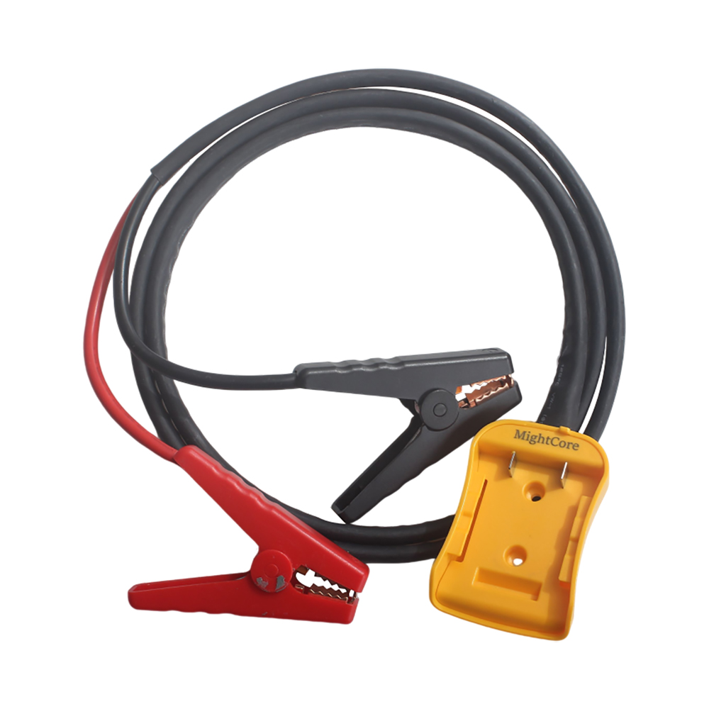 MightCore Jumper cables emergency starting power supply, dedicated battery clamp, live wire, thick cable