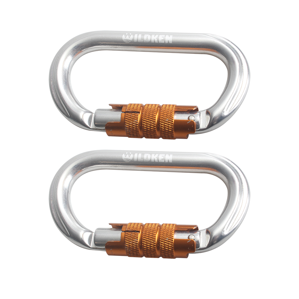 WILDKEN Carabiners of Metal,D-Type Auto Locking Climbing Carabiner ...