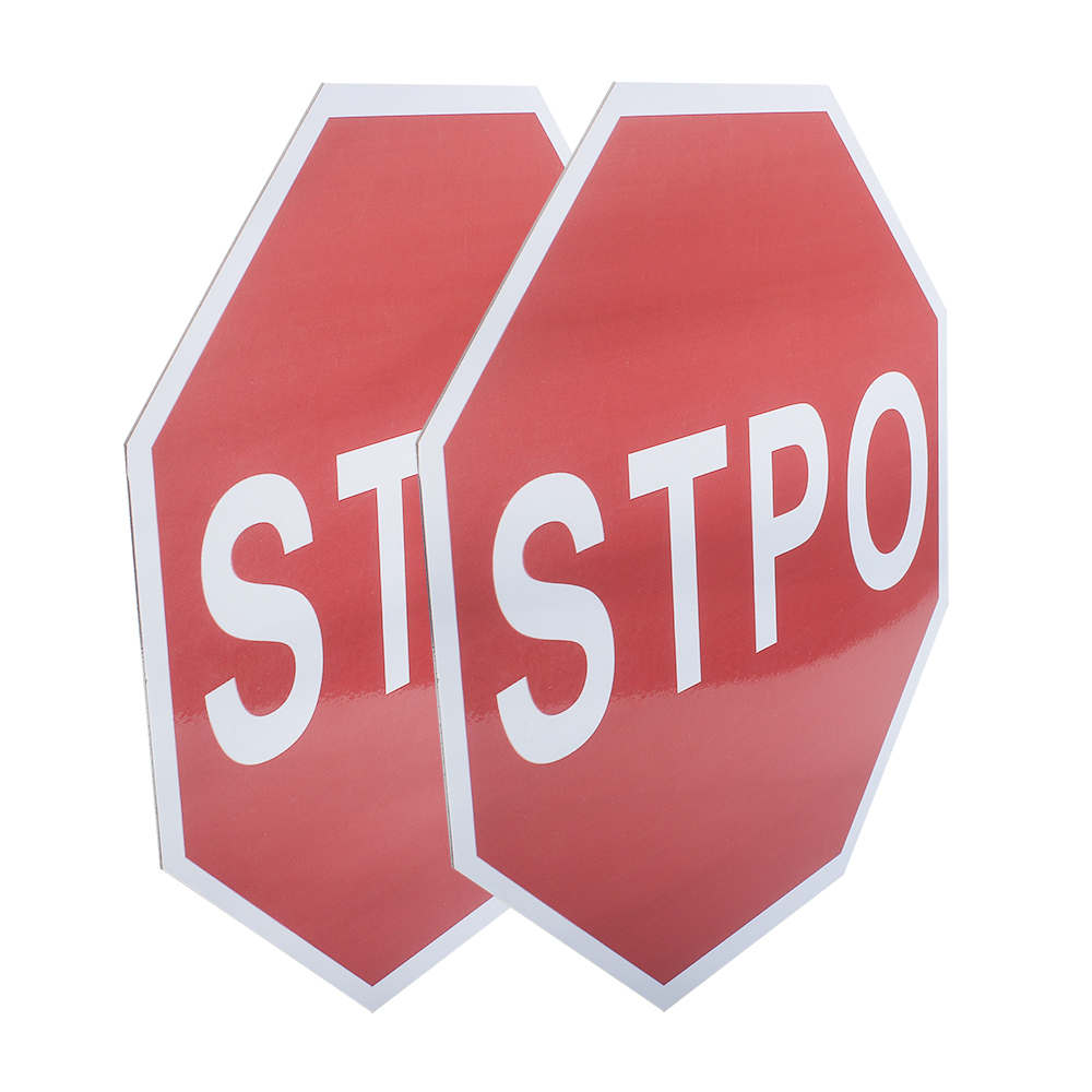 Acmerosi Road Stop Sign,12 x 12 Inches Octagon Street Slow Warning Reflective Signs,UV Protected and Weatherproof