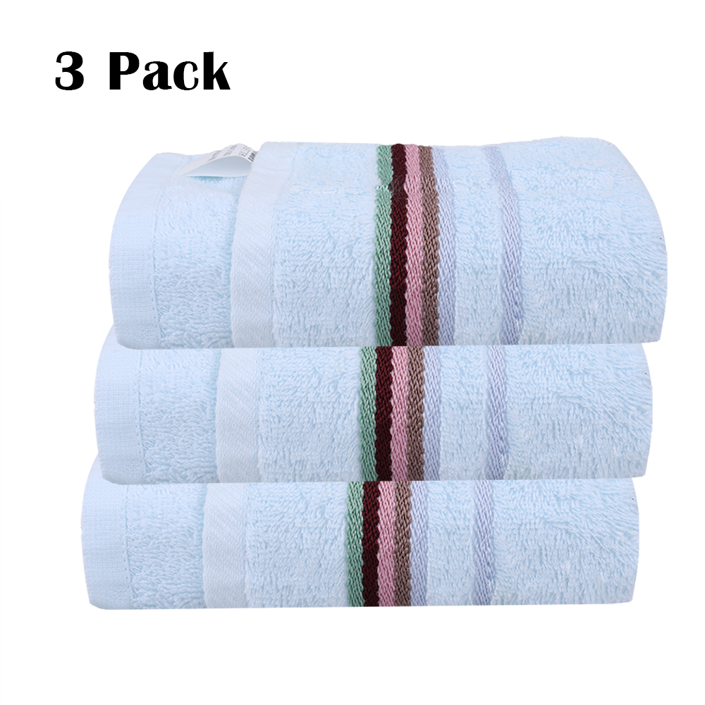 Wrmtud Towels of textile,3PC Highly Absorbent Towels -100% Cotton( 13 x 30 Inches) Bathroom,Beauty,Spa,Gym,Household Towels.