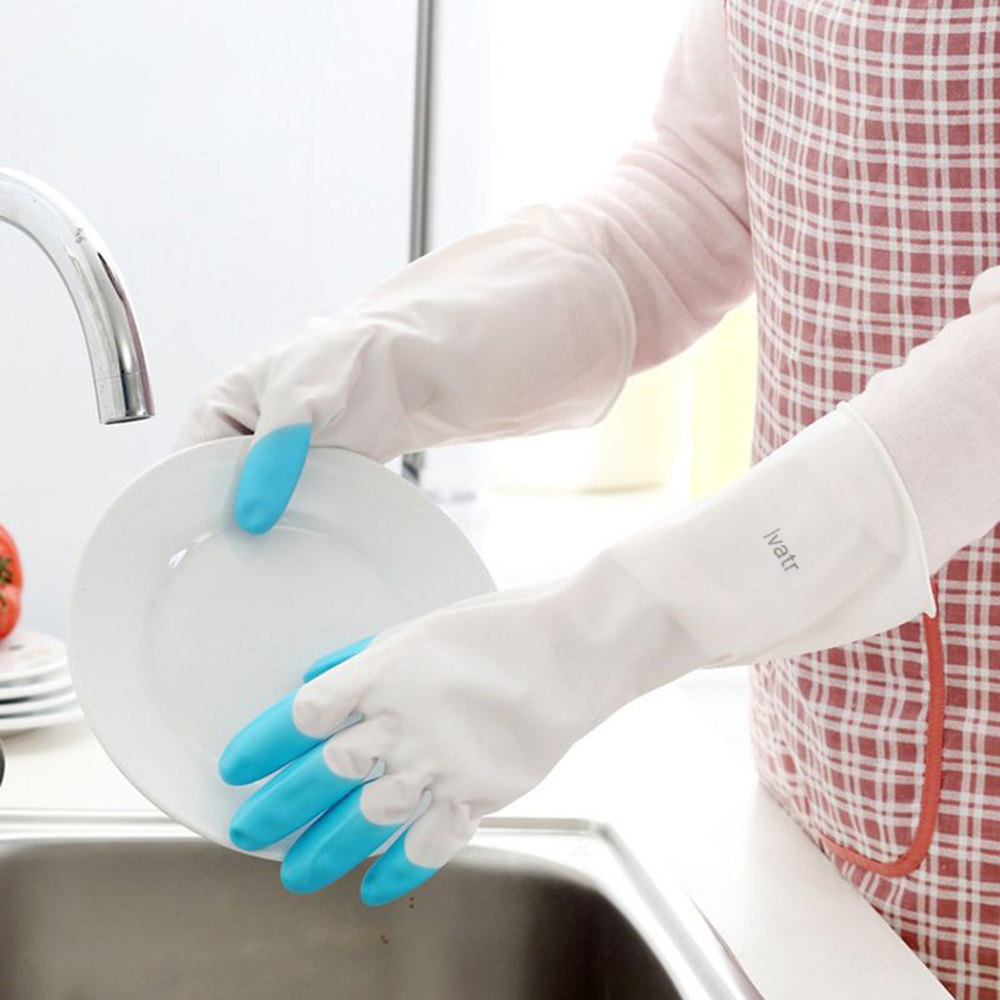 lvatr gloves for household purposes,Reusable Long Rubber Gloves Dishwashing Gloves for Kitchen Gardening.