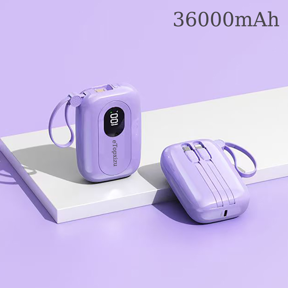 eTopxizu Battery Charging Device Power Bank 3600mAh Super Fast Charging Mini Compact and Convenient to Carry