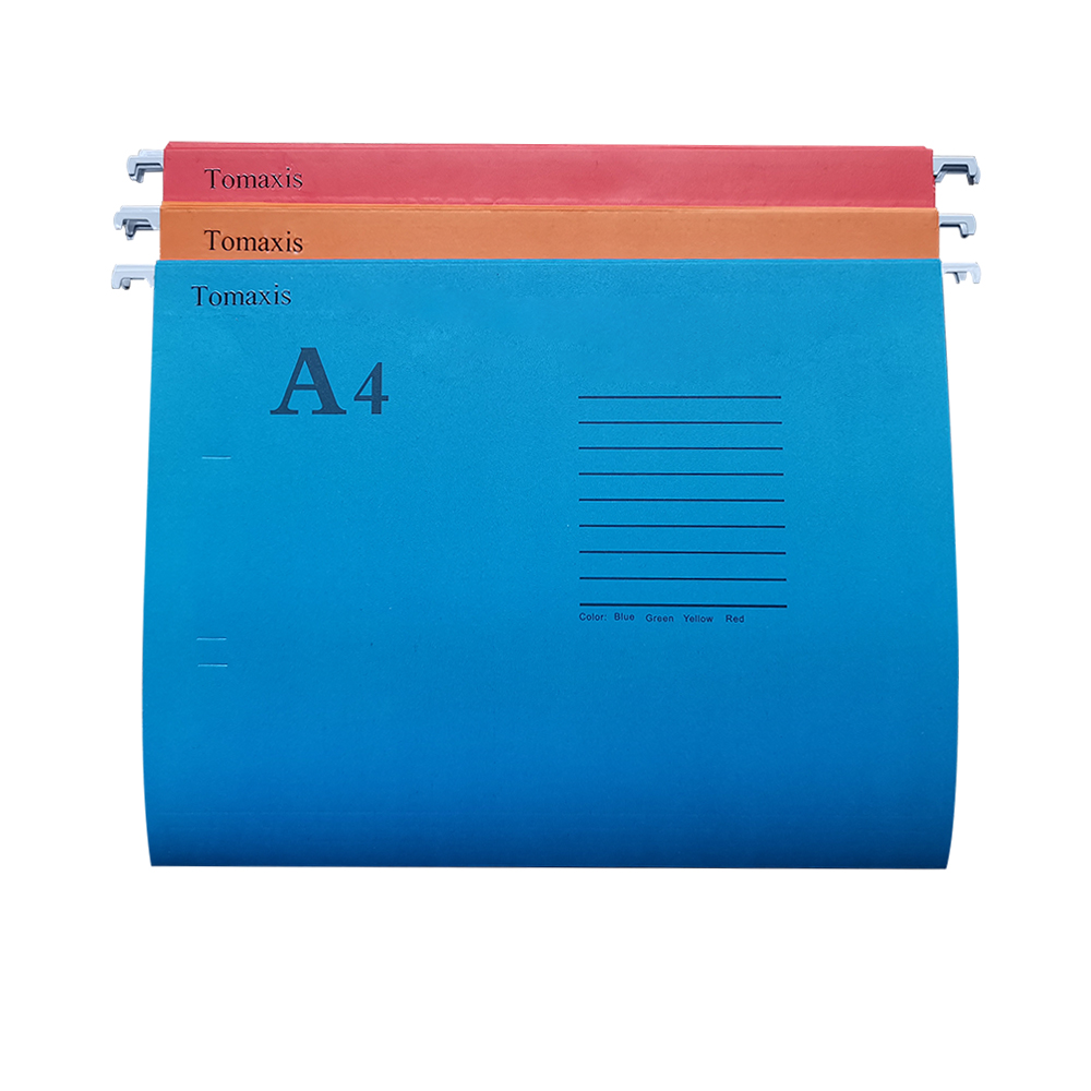 Tomaxis Stationery Folder A4 Hanging Clip Office Storage Hanging Folder Durable Color Folder