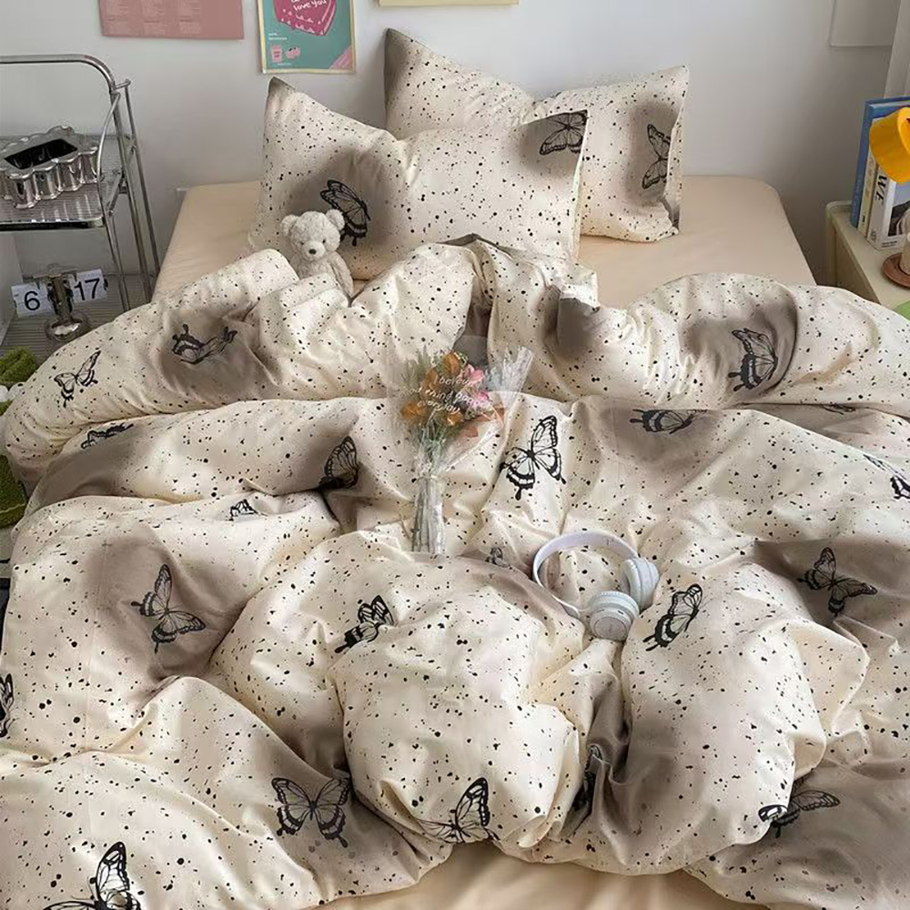 AIKOFUL GOOSE DOWN Bedding Cover Furniture Supplies Two piece Set Full Cotton Printed Bedding Cover Pillowcase Bedding