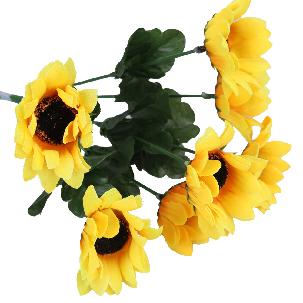 Swity Home Artificial sunflower bouquet can be used in living room, office and wedding.