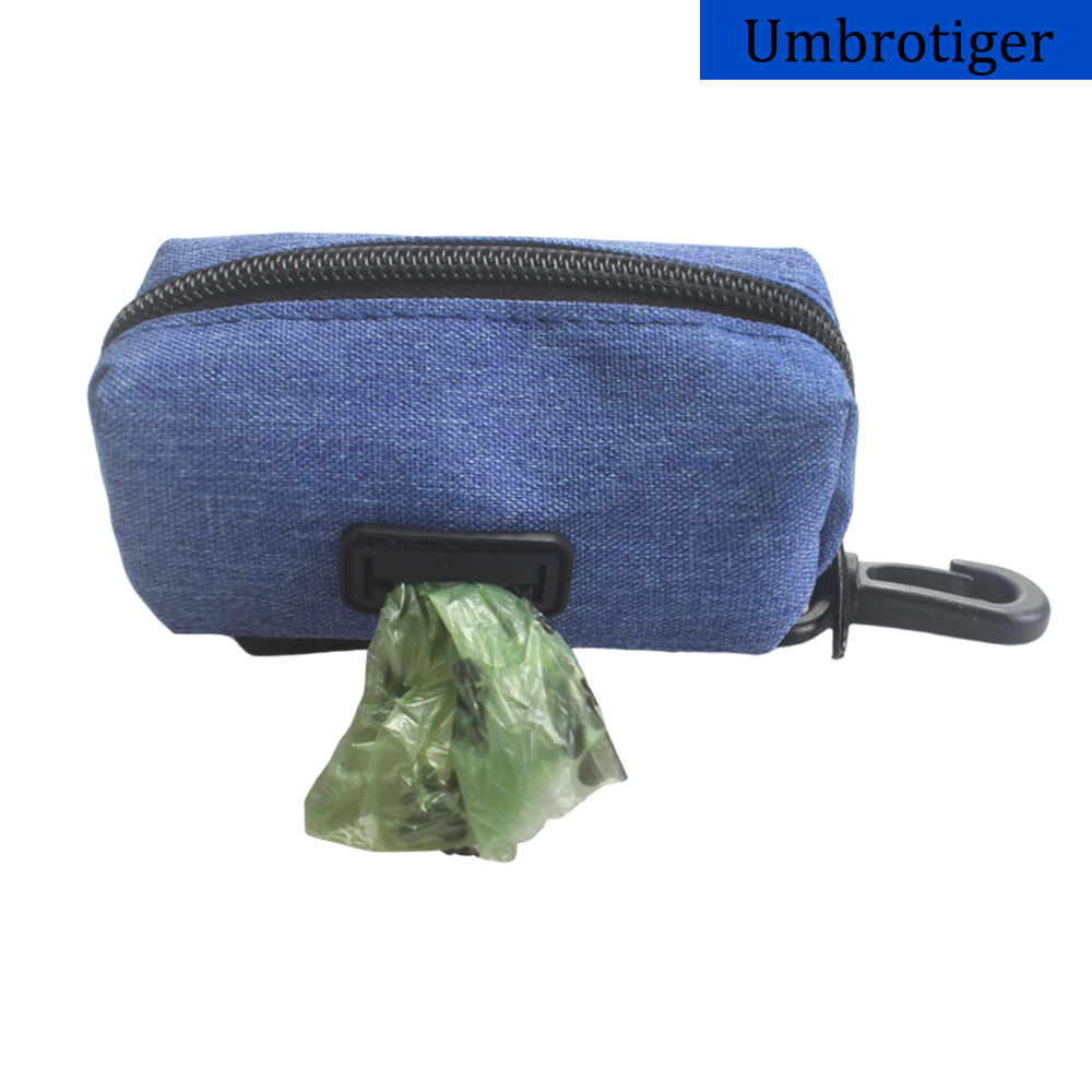 Umbrotiger Pet accessories,Canvas bag is used to store disposable bags for pet garbage bags, dog walking storage bags, dog poop bags