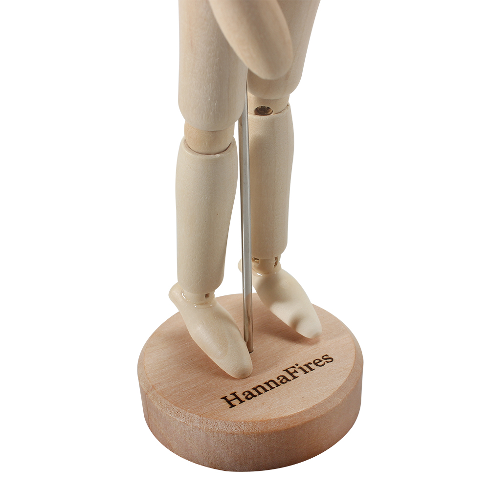 HannaFires Statuettes of Wood,Puppet Models,Creative Joint Dolls,Desktop Ornaments,Wooden Handicrafts