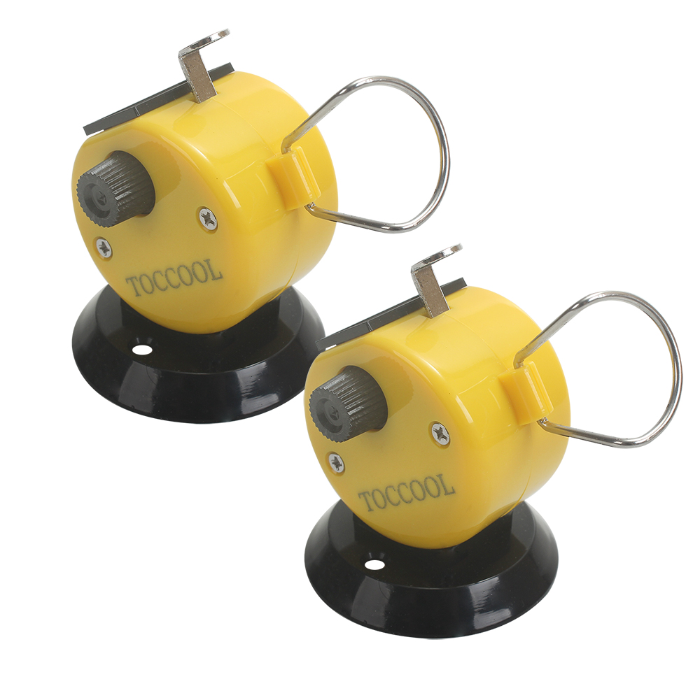 TOCCOOL Circle counting device, which is a manually pressed mechanical counter with a yellow base used during sports activities