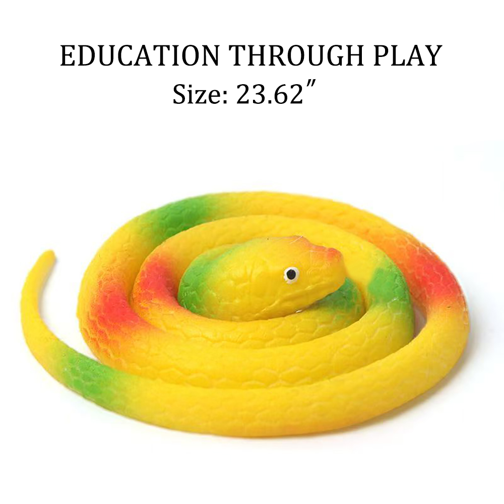 EDUCATION THROUGH PLAY Novelty toy for playing jokes, snake, children's toy, soft silicone fake snake model, prank toy