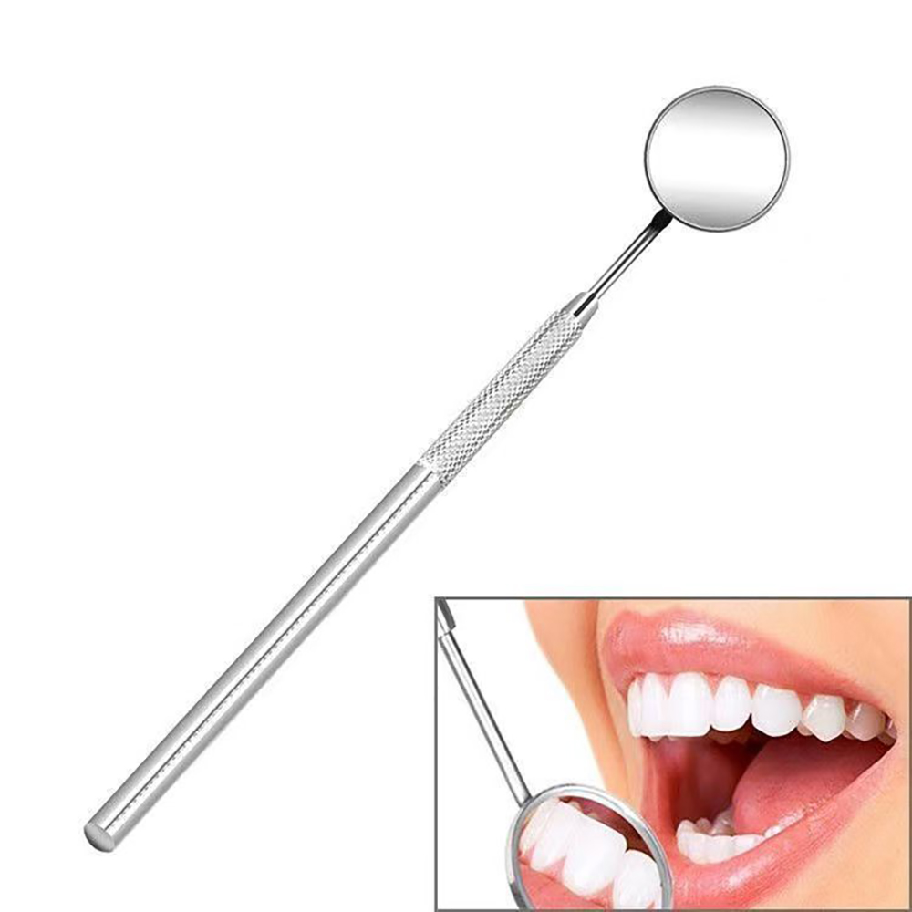 BEAUTLINKS Mirrors for Dentists,Stainless Steel Dental Mirror with Handle 6.5",Inspection Reflector Instrument Tools for Teeth Cleaning Inspection