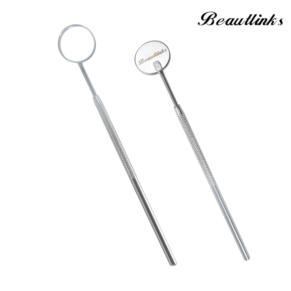 BEAUTLINKS Mirrors for Dentists,Stainless Steel Dental Mirror with Handle 6.5",Inspection Reflector Instrument Tools for Teeth Cleaning Inspection