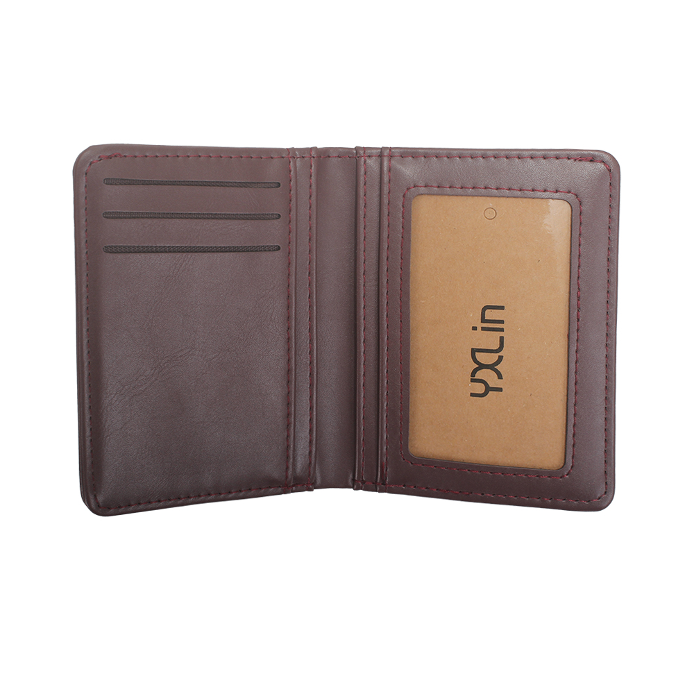 YXLIN Wallet men's wallet slim multifunctional wallet card bag anti magnetic version