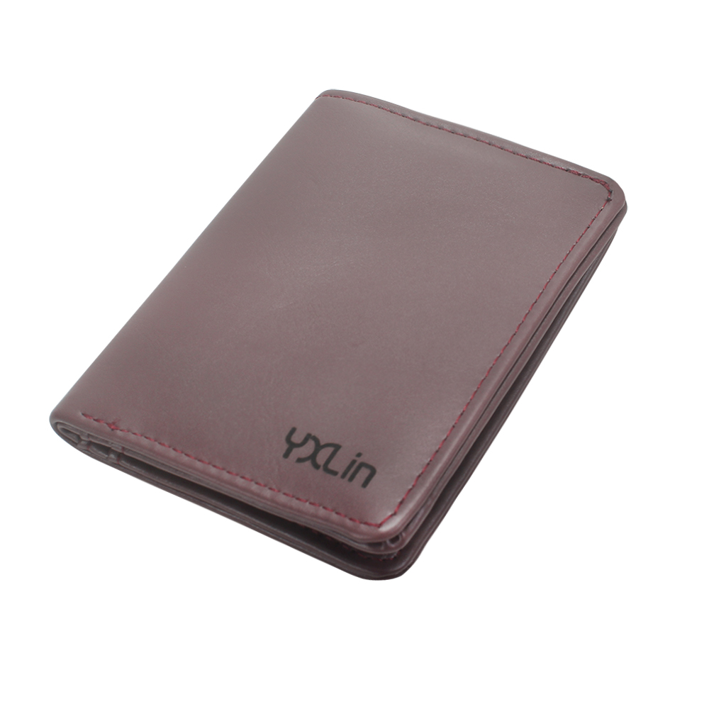 YXLIN Men's Wallet Slim Multifunctional Leather RFID Blocking Cardcase Wallet