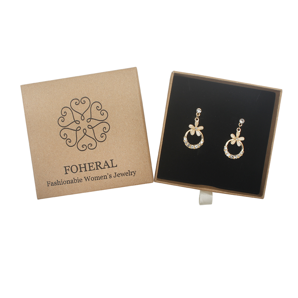 FOHERAL 925 Earrings Silver Needle Flower Earrings and Earrings, Women's Versatile Style