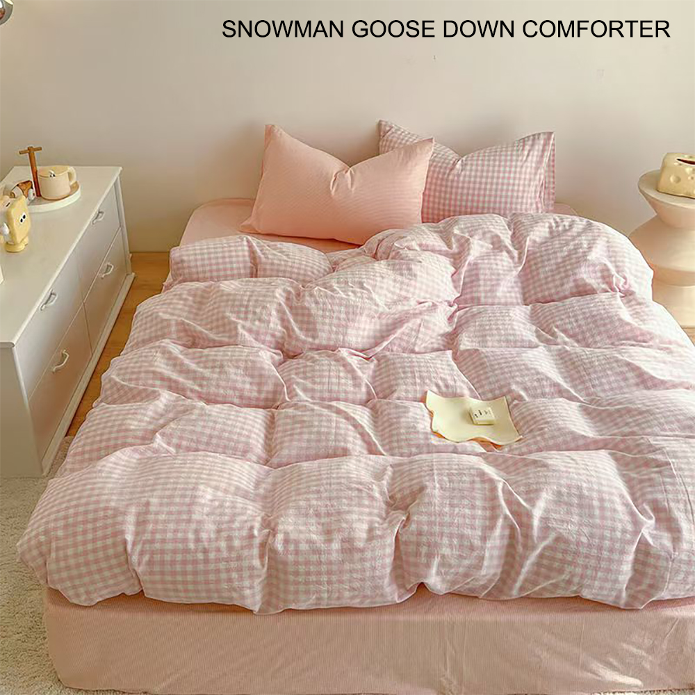 SNOWMAN GOOSE DOWN COMFORTER Quilt Covers,Soft Comfortable Quilt Covers With Zipper,Microfiber Comforter Cover(Not including pillowcases)