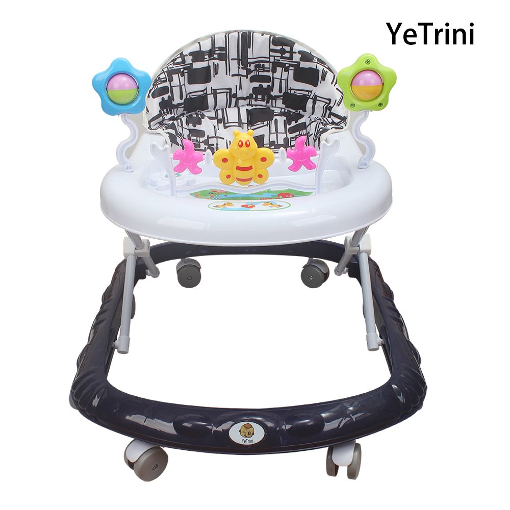 YeTrini Interactive Foldable Baby Walker, Toddler Push-Along & Sit-to-Stand Activity Walker for Travel and Home Use,6-12 months YeTrini Interactive Foldable Baby Walker, Toddler Push-Along & Sit-to-Stand Activity Walker for Travel and Home Use,6-12 months