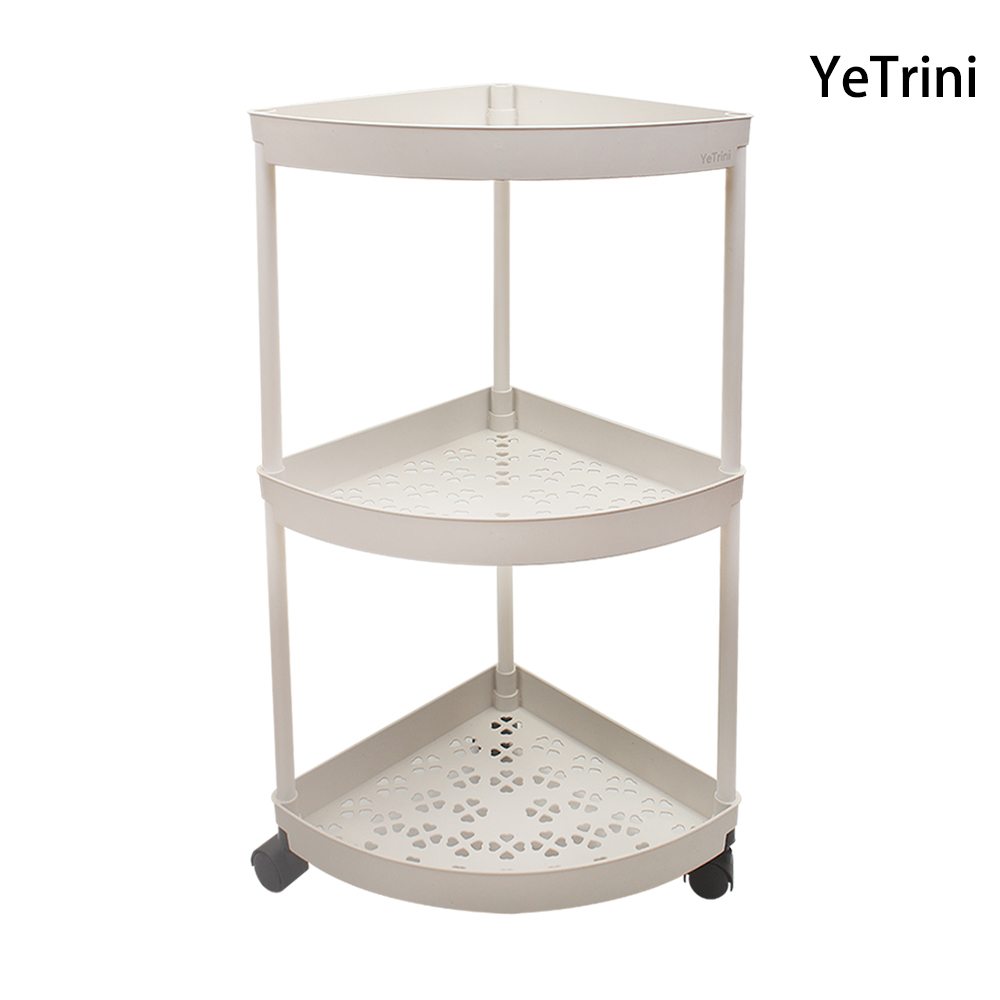 YeTrini Space-Saving Corner Shelf, 3-Tier Rolling Cart as Bathroom Furniture, Multifunctional Organizer for Shower, Toiletries, and Home Storage. YeTrini Space-Saving Corner Shelf, 3-Tier Rolling Cart as Bathroom Furniture, Multifunctional Organizer for Shower, Toiletries, and Home Storage.