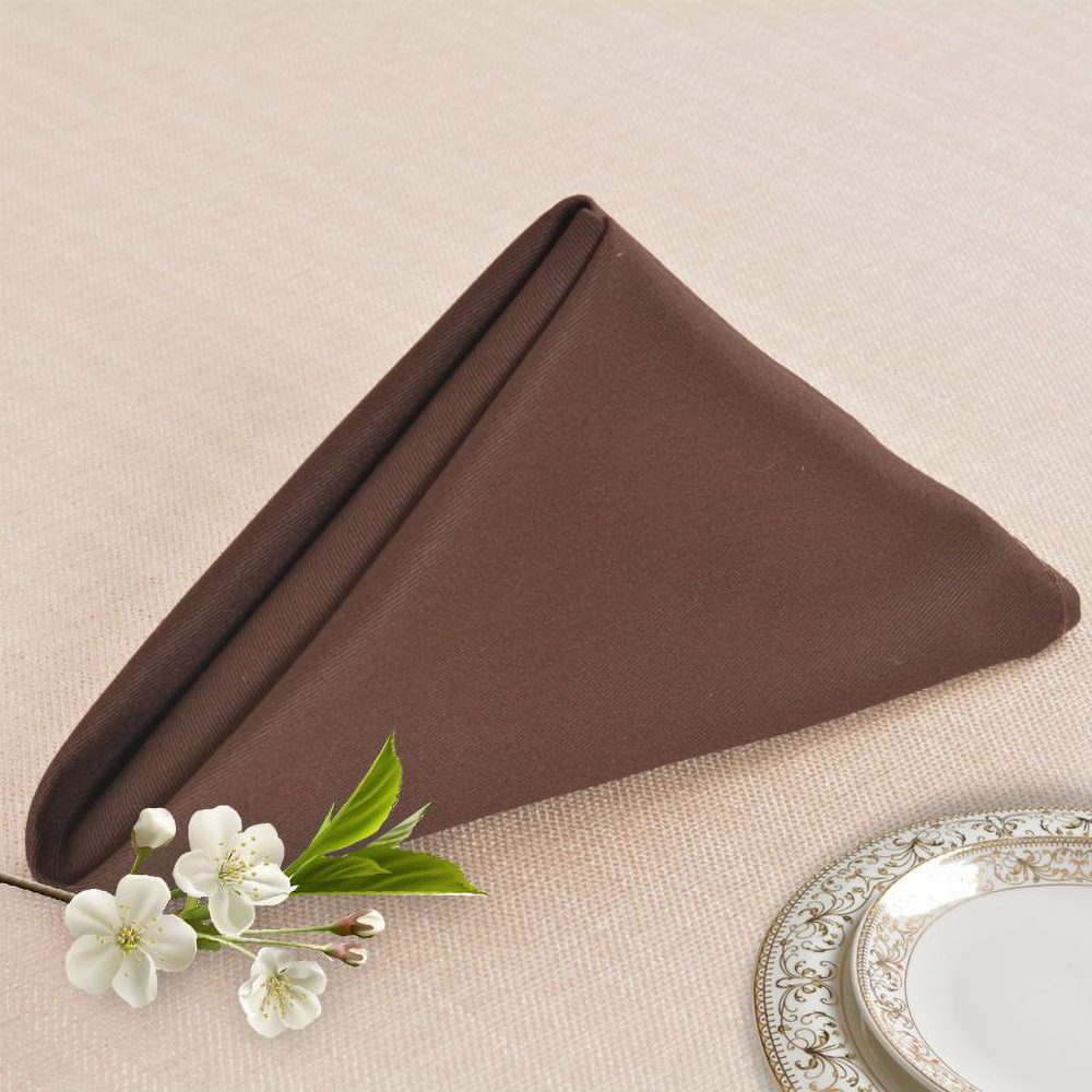 WUWE 10 Pieces Table napkins of textile Square 20" x 20" Table Napkins for Romantic Weddings Party Dinner Decoration.
