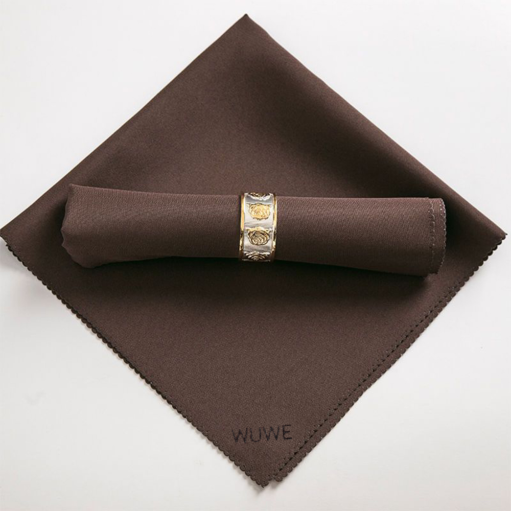 WUWE 10 Pieces Table napkins of textile Square 20" x 20" Table Napkins for Romantic Weddings Party Dinner Decoration.