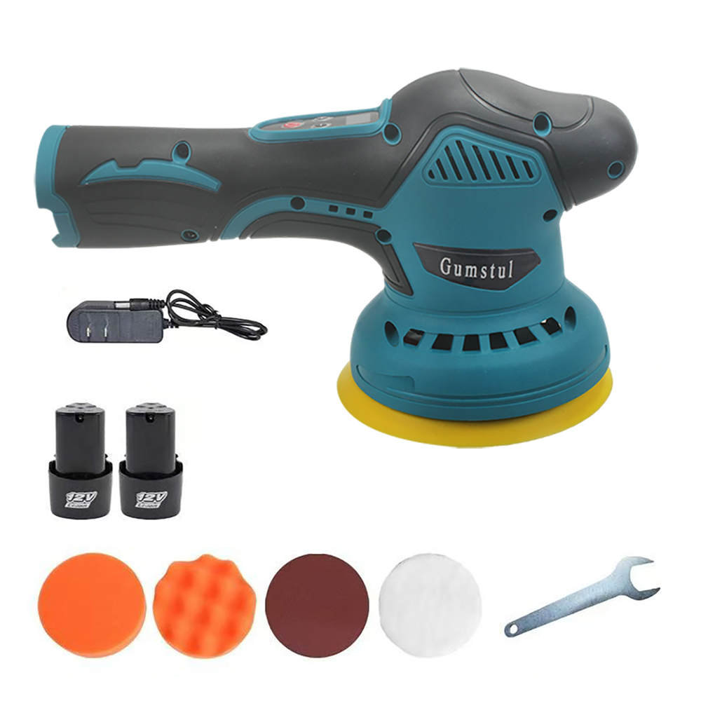 Gumstul Electric Floor Polishing Machine,6 Inch Portable Cordless Buffer Polisher Kit, 2800-5500rpm Orbital Polisher with 2Pack 12V Lithium Battery and Charger Gumstul Electric Floor Polishing Machine,6 Inch Portable Cordless Buffer Polisher Kit, 2800-5500rpm Orbital Polisher with 2Pack 12V Lithium Battery and Charger