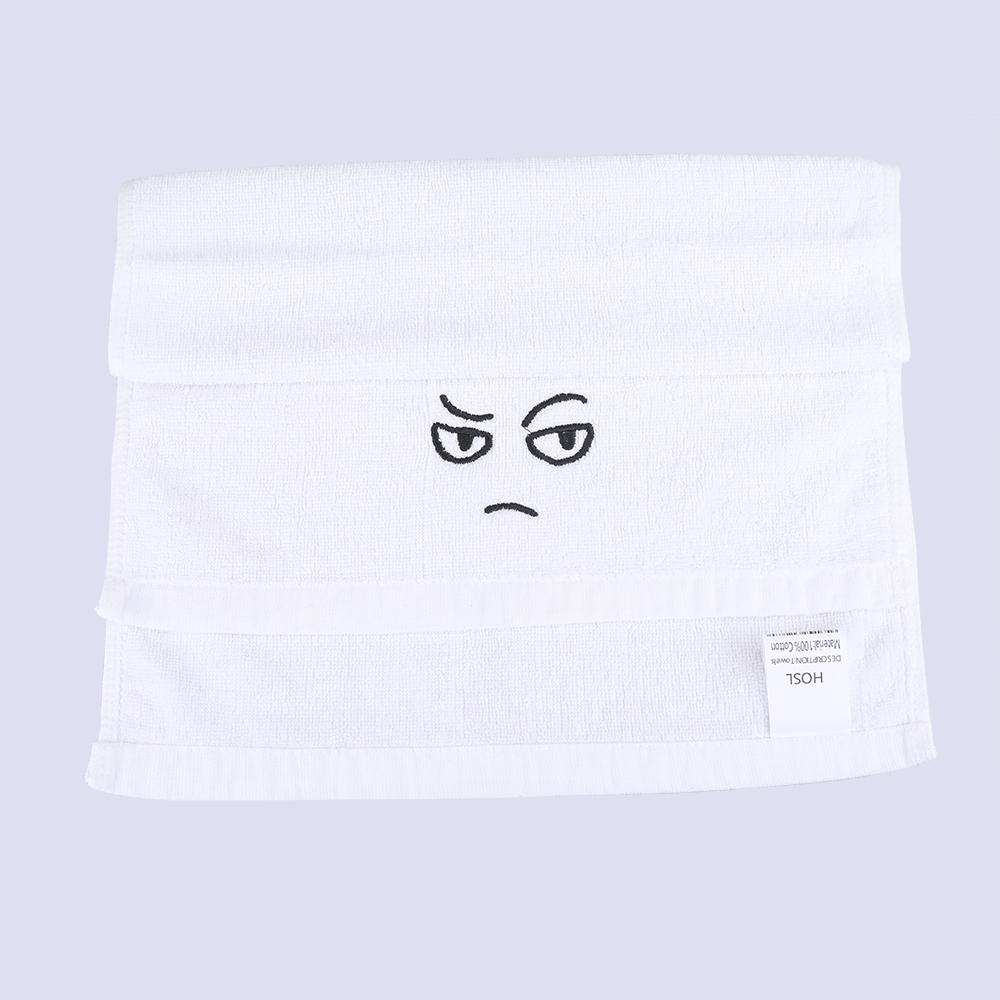 HOSL 100% Cotton 14" x 29" All Purpose Terry Towels, 6 Pack, White.