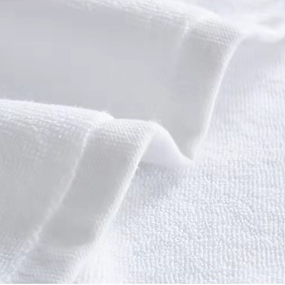 HOSL 100% Cotton 14" x 29" All Purpose Terry Towels, 6 Pack, White.