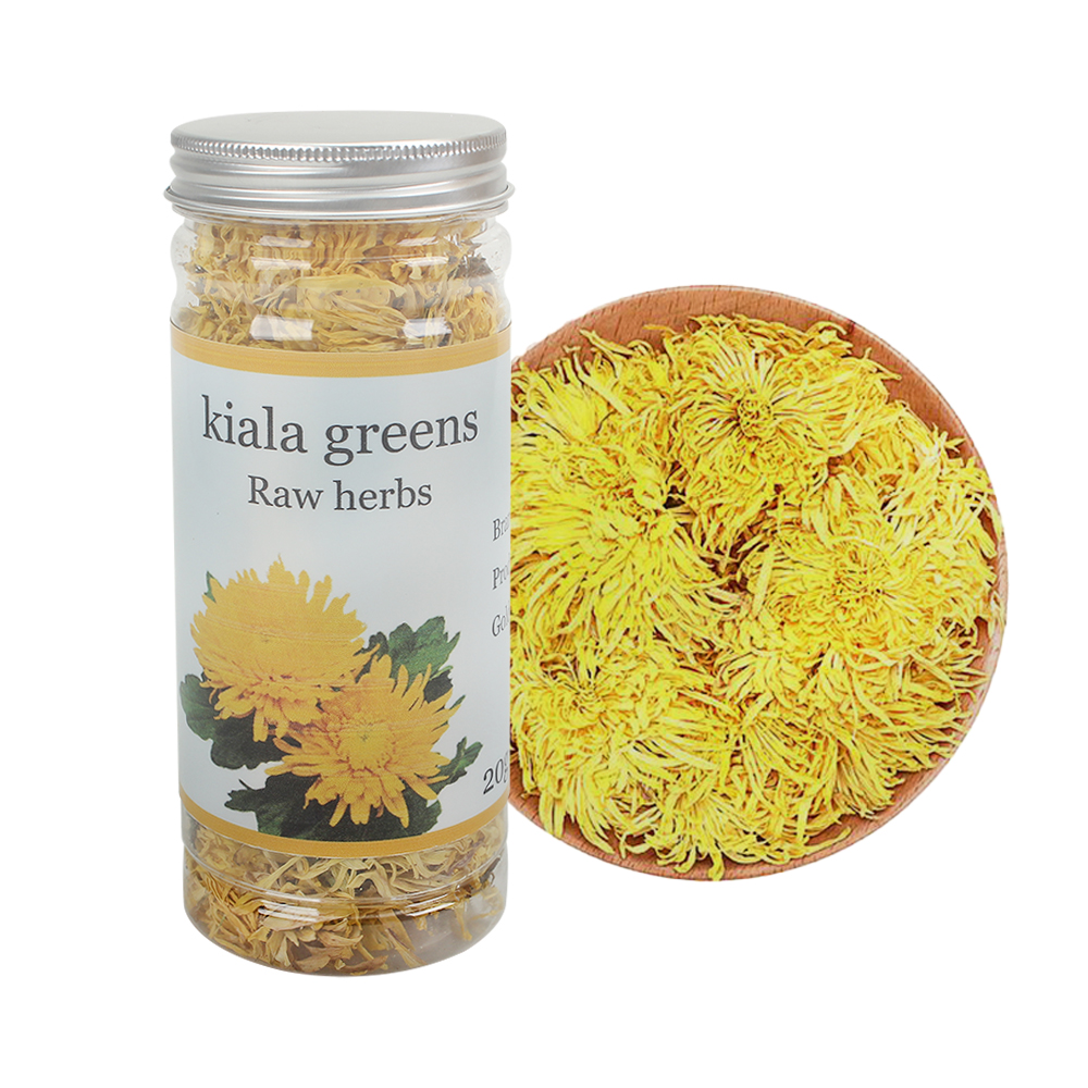 Kiala Greens Raw Herbs,Premium Natural Chrysanthemum Tea,20g Juhua Flower Herbal Tea Loose Leaf, Helps to cool the body and reduce internal heat Kiala Greens Raw Herbs,Premium Natural Chrysanthemum Tea,20g Juhua Flower Herbal Tea Loose Leaf, Helps to cool the body and reduce internal heat
