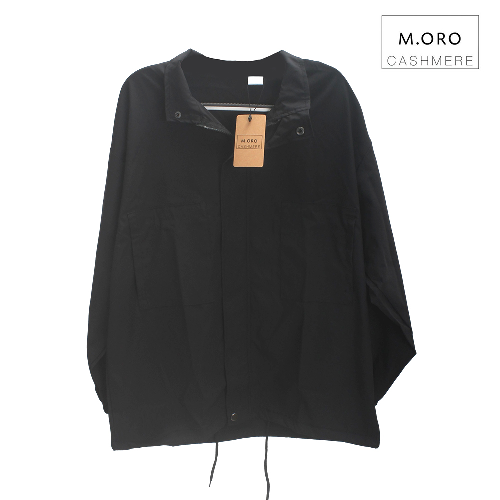 M. ORO CASHMERE Women's Modern Short Trench Coat,Long Sleeve Zip Up & Snap Button Black Coat for Work,Hiking,Trips & Everyday Wear M. ORO CASHMERE Women's Modern Short Trench Coat,Long Sleeve Zip Up & Snap Button Black Coat for Work,Hiking,Trips & Everyday Wear