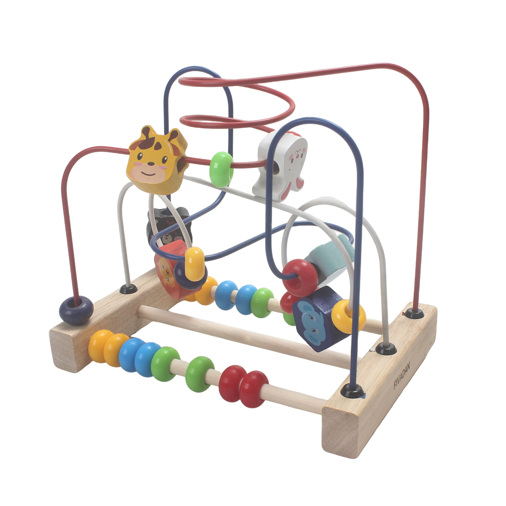 FIVADAN Baby Multiple Activity Toys with Beads Maze, Abacus & Animal Figures - Early Learning Developmental Gift for Infants & Toddlers - Ideal for Playtime & Sensory Exploration FIVADAN Baby Multiple Activity Toys with Beads Maze, Abacus & Animal Figures - Early Learning Developmental Gift for Infants & Toddlers - Ideal for Playtime & Sensory Exploration