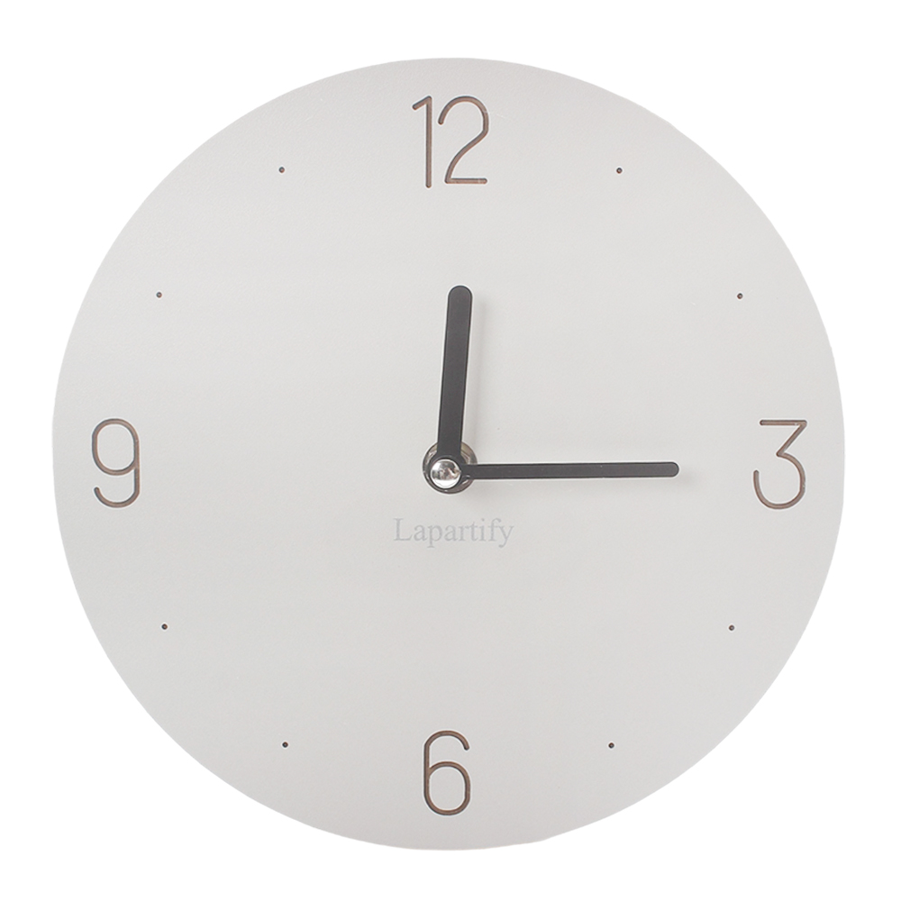Lapartify Modern Minimalist Wall Clock - Silent Non-Ticking Decorative Clock for Living Room, Office & Bedroom 12 Inch Lapartify Modern Minimalist Wall Clock - Silent Non-Ticking Decorative Clock for Living Room, Office & Bedroom 12 Inch