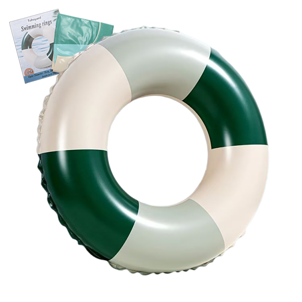 Tohoyard Classic Striped Chic Inflatable Swimming Ring for Adults & Kids | Durable Polyvinyl Chloride Pool Float for Beach, Lake, and Pool Fun Tohoyard Classic Striped Chic Inflatable Swimming Ring for Adults & Kids | Durable Polyvinyl Chloride Pool Float for Beach, Lake, and Pool Fun