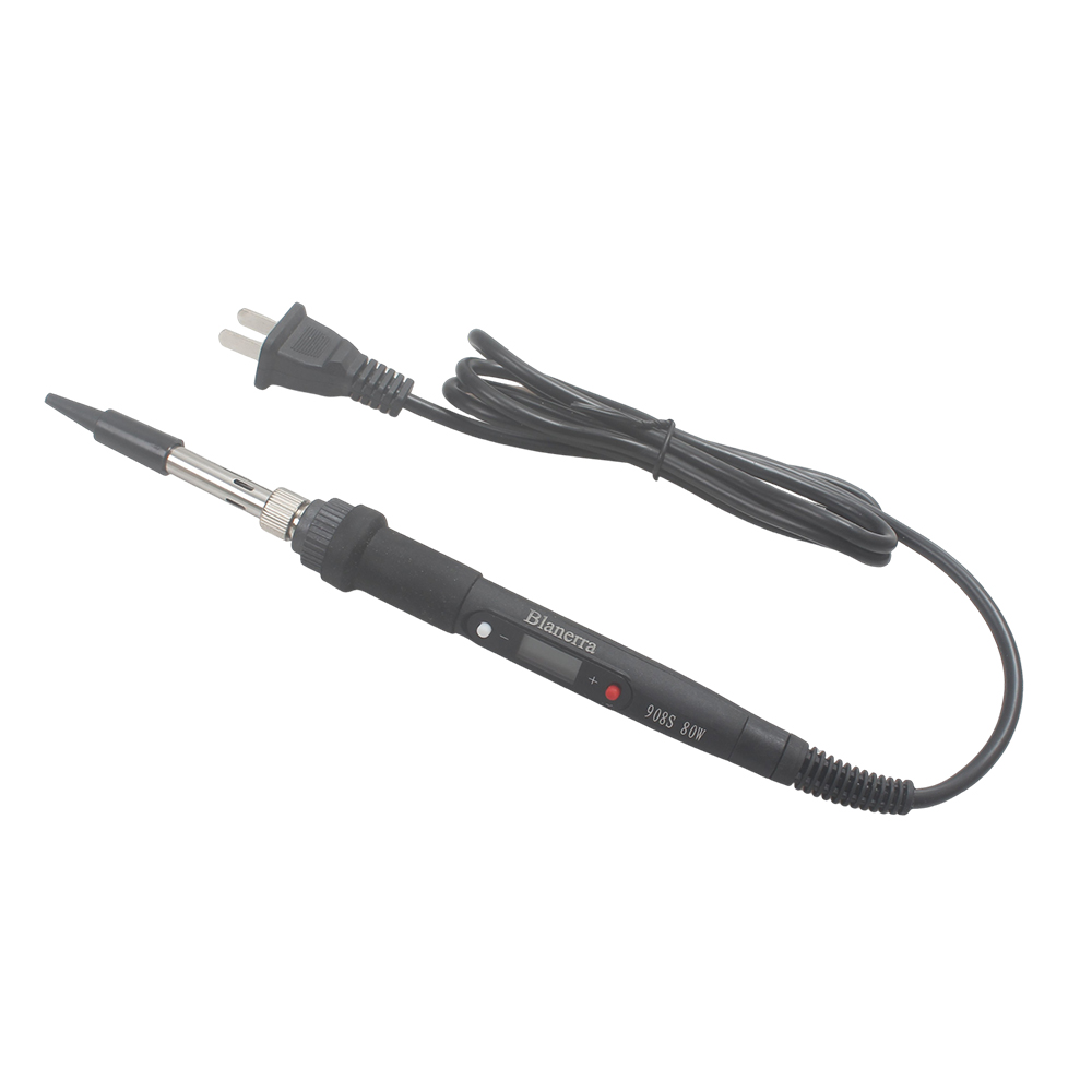 Blanerra 908S 80W 110V Electric Soldering Irons with Adjustable Temperature Digital Display,5PCS Tips, Solder Wire, Stand - Quick Heating Solder Gun Kit for Electronics DIY and Circuit Board Repair Blanerra 908S 80W 110V Electric Soldering Irons with Adjustable Temperature Digital Display,5PCS Tips, Solder Wire, Stand - Quick Heating Solder Gun Kit for Electronics DIY and Circuit Board Repair