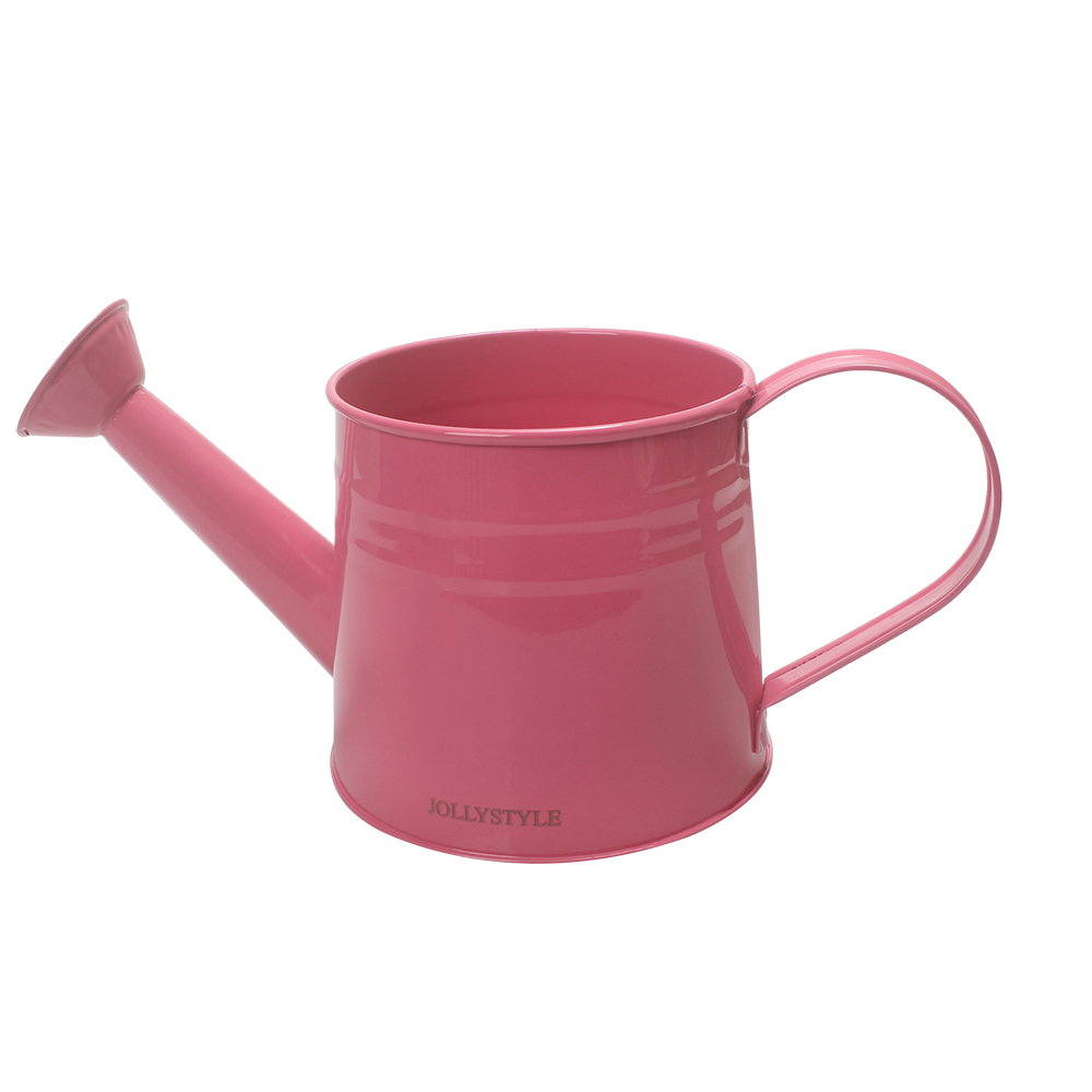 JOLLYSTYLE 1L Cute Pink Metal Watering Can with Handle - Perfect Sprinklers for Watering Flowers and Plants in Home, Patio & Balcony Gardens JOLLYSTYLE 1L Cute Pink Metal Watering Can with Handle - Perfect Sprinklers for Watering Flowers and Plants in Home, Patio & Balcony Gardens